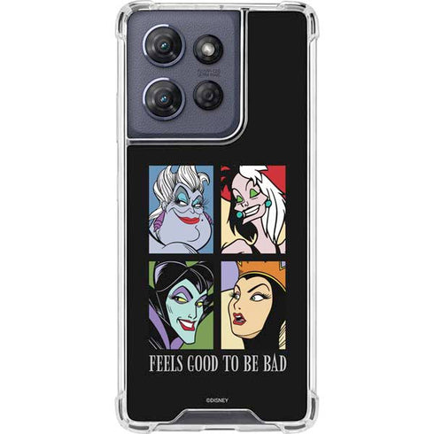 Disney Villains Characters Feels Good To Be Bad Moto G Play 5G (2025) Clear Case